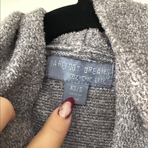 Barefoot Dreams Cozy Gray Women's Cardigan - Picture 2 of 5